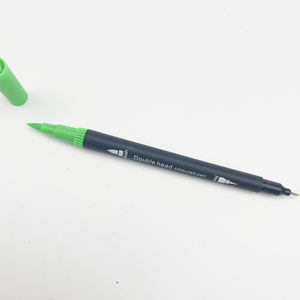 Ensemble de stylos marqueurs à double pointe pour dessin artistique, coloriage, avec pointe pinceau souple et pointe fine, logo personnalisé - Product Image 4