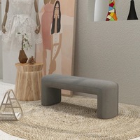 Mobilier moderne de salon tabouret à chaussures tabouret pour dressing banc long pouf banc d'extrémité pour chambre à coucher