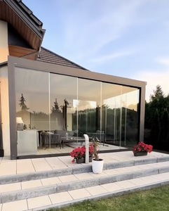Gazebo de Aluminio para Exteriores con Techo Plegable Impermeable, Diseño Ecológico Inspirado en la Naturaleza para Balcón, FZBY001 Biocl - Product Image 6