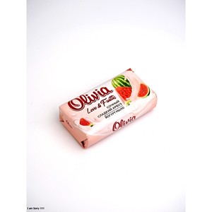 Watermelon Scented Moisturizing Bar <b>Soap</b> with Glycerin for Daily Hand and Body Care 140 g Olivia Love & Fruttis - Product Image 3