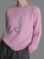 Cardigan sans manches classique en laine/cachemire/soie brossée écologique pour femme, col montant, OEM/ODM SKC Hiver