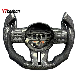 Volant en fibre de carbone véritable personnalisé YTcarbon pour Grand Cherokee Charger Challenger <span class=keywords><strong>Durango</strong></span> Chrysler 300 SRT <span class=keywords><strong>SRT8</strong></span> Trackhawk - Product Image 2