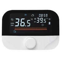 Modernes Design Glas-LCD-Touchscreen Digitaler Thermostat für Hausheizung mit Wochenprogramm