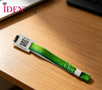 Bracelet en tissu NFC RFID jetable NTAG215 13,56 MHz, bracelet tissé pour carnaval, fête, activité en plein air, gestion de foule