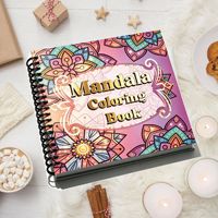 Libro da colorare per adolescenti - Tema Mandala Antistress - 30 pagine - Carta patinata fronte-retro - Citazioni artistiche motivanti - Diario per schizzi e disegni