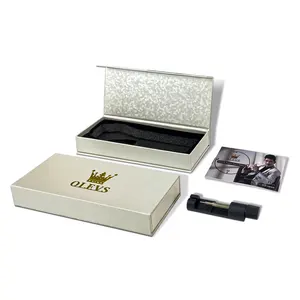 Cheap Low MOQ Custom Logo Gift Display OEM Packaging Storage Luxury Black Rigid Cardboard Paper Watch Box