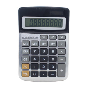 <span class=keywords><strong>Calculadora</strong></span> de Escritorio de Doble Alimentación <span class=keywords><strong>con</strong></span> Pantalla Metálica de 8 Dígitos para Suministros de Oficina - Product Image 4