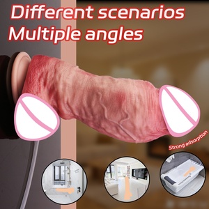 ORALSX Dildo Gigante Suave con Ventosa, Dildo Ejaculador, Pene Realista de Silicona, Pene Artificial para Mujeres, Juguetes Sexuales - Product Image 4