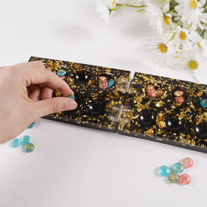 Besafe Mancala Stone <span class=keywords><strong>Jeu</strong></span> d'échecs Moule en résine de silicone avec kit de vis pour jeux de société en résine époxy - Product Image 3
