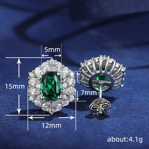 Eleganti Orecchini a Perno Geometrici Verdi per Donne, Accessori per Orecchie Semplici da Indossare Quotidianamente - Product Image 5
