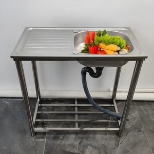 Lavello <span class=keywords><strong>da</strong></span> Cucina Smontabile in Acciaio Inox Monoblocco <span class=keywords><strong>da</strong></span> <span class=keywords><strong>Appoggio</strong></span> Vasca Singola Indipendente <span class=keywords><strong>da</strong></span> Esterno Giardino <span class=keywords><strong>Lavabo</strong></span> Multiuso <span class=keywords><strong>da</strong></span> Bagno - Product Image 5