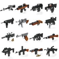 Mainan Blok Bangunan Tema Hewan dari Plastik ABS dengan Puzzle Model Ayam Penghisap dan Pistol