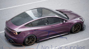 Kit Aero Car Accessoires de carrosserie Lèvre avant Diffuseur arrière Jupes latérales pour <span class=keywords><strong>Tesla</strong></span> New Mode 3 Highland Bodykit Carbon Fiber Accessory - Product Image 4