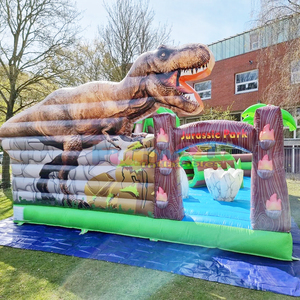 Parc de jeux gonflable commercial pour enfants, château gonflable combiné, aire de jeux gonflable, parc de loisirs jurassique avec toboggan - Product Image 3
