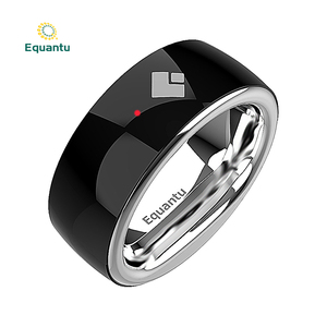 Bague électronique musulmane en acier inoxydable avec étanchéité IP68, rappel de prière et de rappel d'appel, contrôle par application, 5 alertes quotidiennes - Product Image 1