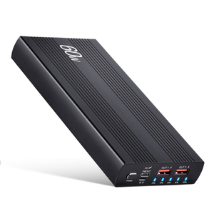 Chargeur de batterie externe pour ordinateur portable à charge rapide 20000mAh <span class=keywords><strong>60W</strong></span> 20000mAh Power Station <span class=keywords><strong>60W</strong></span> Portable <span class=keywords><strong>Powerbank</strong></span> Type C Port Chargeur rapide - Product Image 1