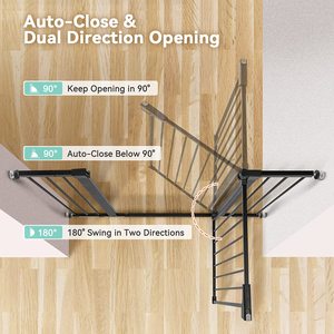 Cổng An Toàn Cho Bé Siêu Rộng 37.8 "-43.3", Cổng Tự Động Đóng Cửa Cho Chó Cầu Thang Cửa Nhà, Gắn Áp Lực Dễ Dàng Đi Qua Thú Cưng G - Product Image 3