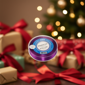 Nastro in Raso Ilan 2.0m 25Y Viola per Decorazioni Regalo - Product Image 2