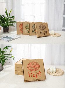 Caja para Pizza con Logotipo Personalizado, Caja Triangular para Pizza, Caja de Papel Ecológica de Grado Alimenticio - Product Image 2