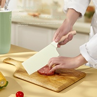 Couteaux de Chef Professionnels en Acier Inoxydable de Qualité Supérieure, Design Dégradé Kaki et Noir, Lot de 6 Pièces pour Cuisine et Restaurant – Vente Flash