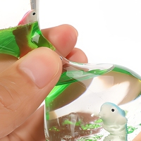 Bouteille sensorielle à visière en forme d'entonnoir EDUsense en bois de hêtre et acrylique, jouet Montessori apaisant pour le suivi visuel et la stimulation sensorielle, pour enfants et adultes
