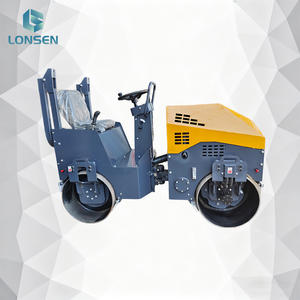 Rouleau vibratoire à double tambour LS15H pour remblai de fossés, entraînement hydraulique, Changfa, amplitude de 0,5 mm, diamètre du tambour de 530 mm, rotation courte - Product Image 2