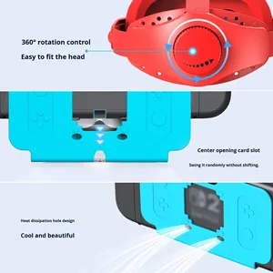 แว่นตา VR แบบสวมศีรษะสำหรับ Nintendo Switch 2อุปกรณ์3D ความละเอียดสูงวัสดุพลาสติก ABS สำหรับการเล่นเกม - Product Image 3