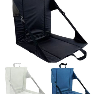 Coussin de siège pliable d'extérieur OEM 40x42cm avec dossier, résistant à l'humidité, portable, pour camping et pêche, en polyester épaissi - Product Image 5