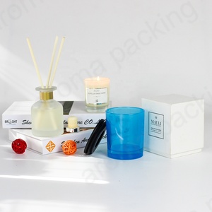 <span class=keywords><strong>Bocaux</strong></span> à bougies <span class=keywords><strong>en</strong></span> <span class=keywords><strong>verre</strong></span> vides avec couvercle, résistants à la chaleur, écologiques, coloris peintes au pistolet, tailles 4oz-12oz, pour la fabrication de bougies - Product Image 4