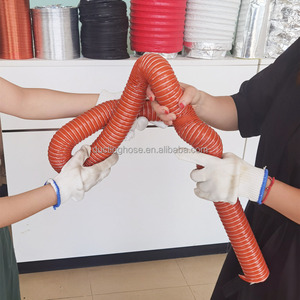 Однослойный силиконовый стеклопластиковый воздуховод системы HVAC часть силиконовый резиновый шланг - Product Image 4