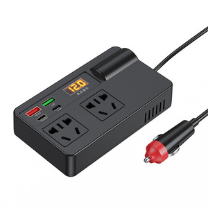 JYNB อินเวอร์เตอร์ในรถยนต์ 12-24V ถึง 110V/220V ไฟ LED แสดงสถานะการตรวจสอบแรงดันไฟฟ้าในตัวแปลงไฟในรถยนต์ - Product Image 2