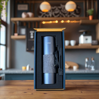 Moulin à café portable en gros à prix réduit, démarrage en un clic, mini-moulin avancé USB, boîte couleur 25 90 gris ABS RV