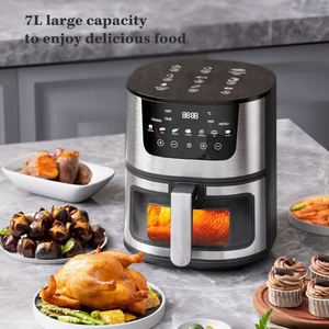 Oferta de Fábrica: Freidora de Aire Mini sin Aceite de Acero Inoxidable 4.5L 6L 8L 12L, la Mejor Según Consumer Reports, Como se Ve en TV - Product Image 4