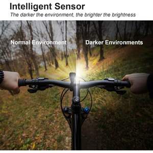 Luce Anteriore per Bicicletta Antela LED IPX5 Impermeabile 4 Modalità Faro per Bici in Plastica Alimentato a Batteria - Product Image 2