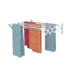 NOUVEAU Porte-serviettes mural pliable en acier inoxydable pour séchoir à linge en accordéon pour tour de salle de bain - Product Image 1