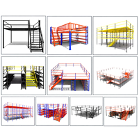 Plateforme en acier, plancher de mezzanine, système de rayonnage industriel personnalisé, rayonnage robuste avec conception gratuite