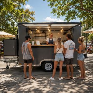 Truk Makanan Dijual Truk Makanan Trailer Makanan Dengan Dapur Lengkap Gerobak Es Krim Trailer Dengan Peralatan Pizza Lengkap - Product Image 6