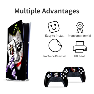 สติ๊กเกอร์ไวนิลตกแต่งแบบกำหนดเองสำหรับเครื่อง PS4 และคอนโทรลเลอร์ บรรจุในถุง PE มีสินค้าในสต็อก สำหรับ PS5 Pro ในเลบานอน ป้องกันและตกแต่ง - Product Image 3