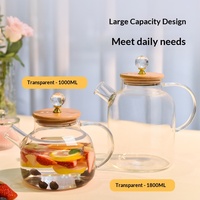 Nouvelle bouilloire électrique multifonctionnelle en verre résistant à la chaleur, style chinois, pour théière et chauffe-eau, haut de gamme, motif floral