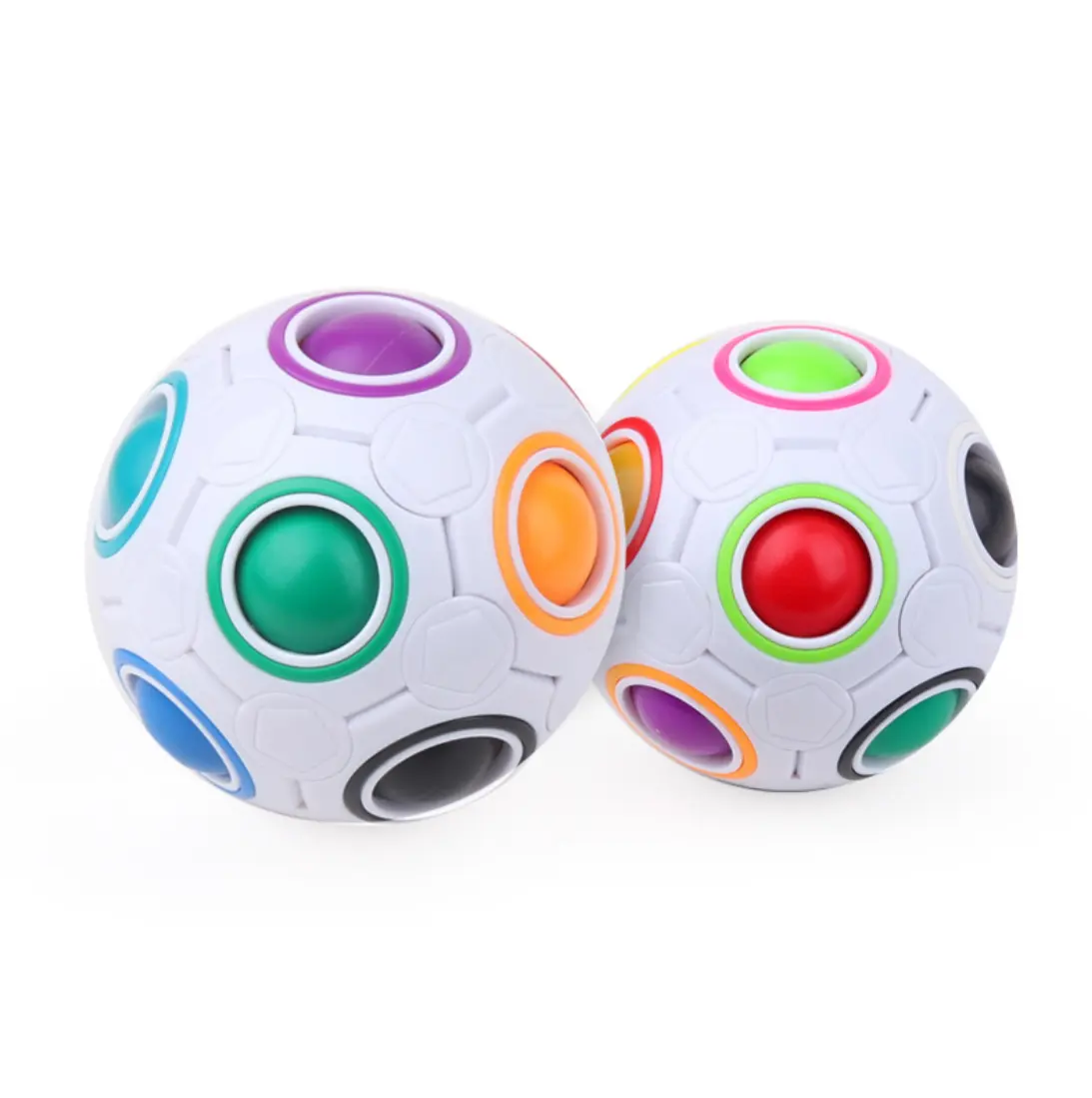 2022 yeni gökkuşağı Fidget topu bulmaca topu bulmaca eğlenceli küre hız küp EDC yenilik Fidget futbol beyin Teasers eğitici oyuncaklar