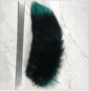 Chine usine en gros grand et moelleux fée véritable fourrure de renard queue porte-clés 40cm de Long porte-clés sac à main breloques vraie fourrure de renard queue - Product Image 6