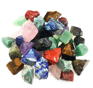 Schmuck, der natürliche raue Steine herstellt-roher Quarz & 7 Chakra-Mineralien für 12 Sternbilder Kristall handwerker - Product Image 3