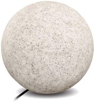 Changement de couleur LED boule de sphère de marbre solaire lumières de globe de jardin avec alimentation DC/AC décoration extérieure à énergie solaire