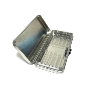 Boîte en étain CR à ressort, résistante aux enfants, avec fermeture à charnière en métal, boîte en étain CR avec loquet pour l'emballage de bonbons - Product Image 1