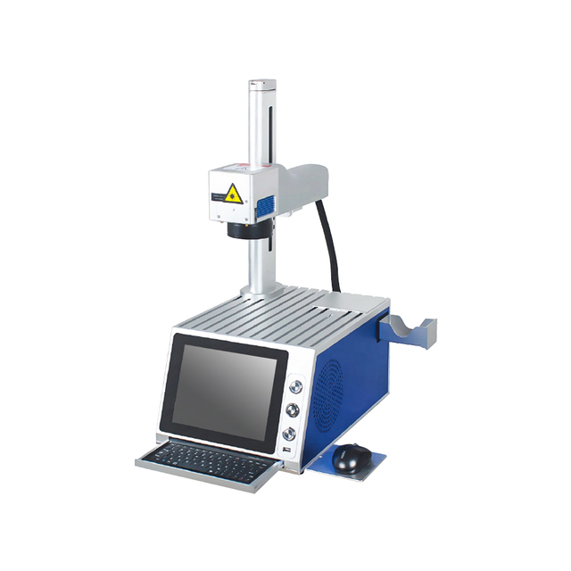 ZNK Factory Price New 20W Desktop Small Fiber Metal Laser Marking Machine Gold Jewelry Ring Galvo Lens Engraving High Safety