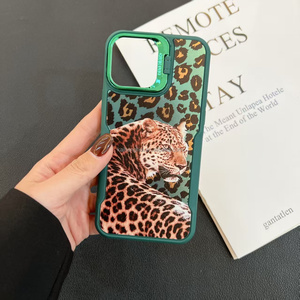 เคสโทรศัพท์ TPU ลายเสือดาวพิมพ์เลเซอร์สำหรับ <span class=keywords><strong>Vivo</strong></span> Y15/Y17/Y12/U3X/Y3 2-in-1ใหม่2025 - Product Image 1