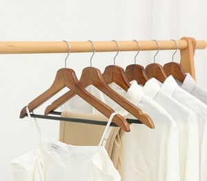 בציר רטרו מסוגנן ג 'נגוס דה מדררה קולבים מלתחה חדר אמבטיה סלון בגדים סלון בגדים מתלה - Product Image 3