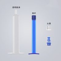 Offre Spéciale Airless Jetable Poussoir Seringue Bouteille Produits De Soins De La Peau Crème Pour Les Yeux Sérum Bouteille Essence Aiguille Tube bouteille en plastique