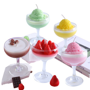 Velas Aromáticas con Aroma a Frutas en Vasos de Vidrio, Velas en Recipientes Antiderrames para Decoración del Hogar, Regalo de Cumpleaños, Uso en Interiores - Product Image 1