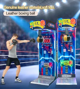 सिक्का संचालित खेल खेल मारा लक्ष्य इलेक्ट्रॉनिक मुक्केबाजी मशीन आर्केड खेल पंच मशीन बिक्री के लिए
